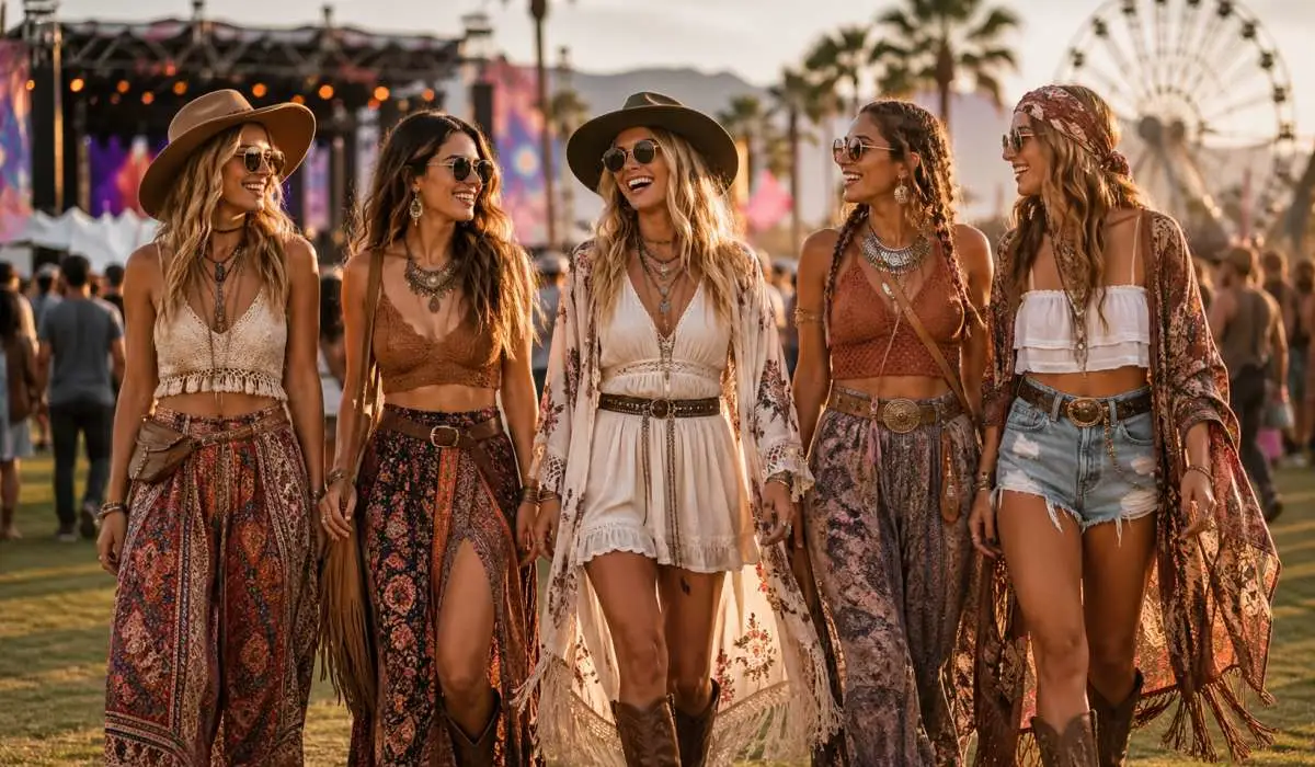 Boho-Chic Outfits for Outdoor Music Festivals: Comfy Looks That Last All Weekend