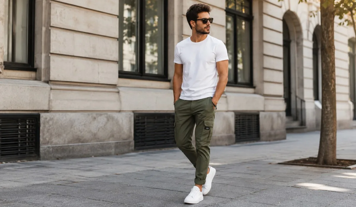 Slim Cargo Pants Outfit Ideas for Men  Casual and Summer Looks
