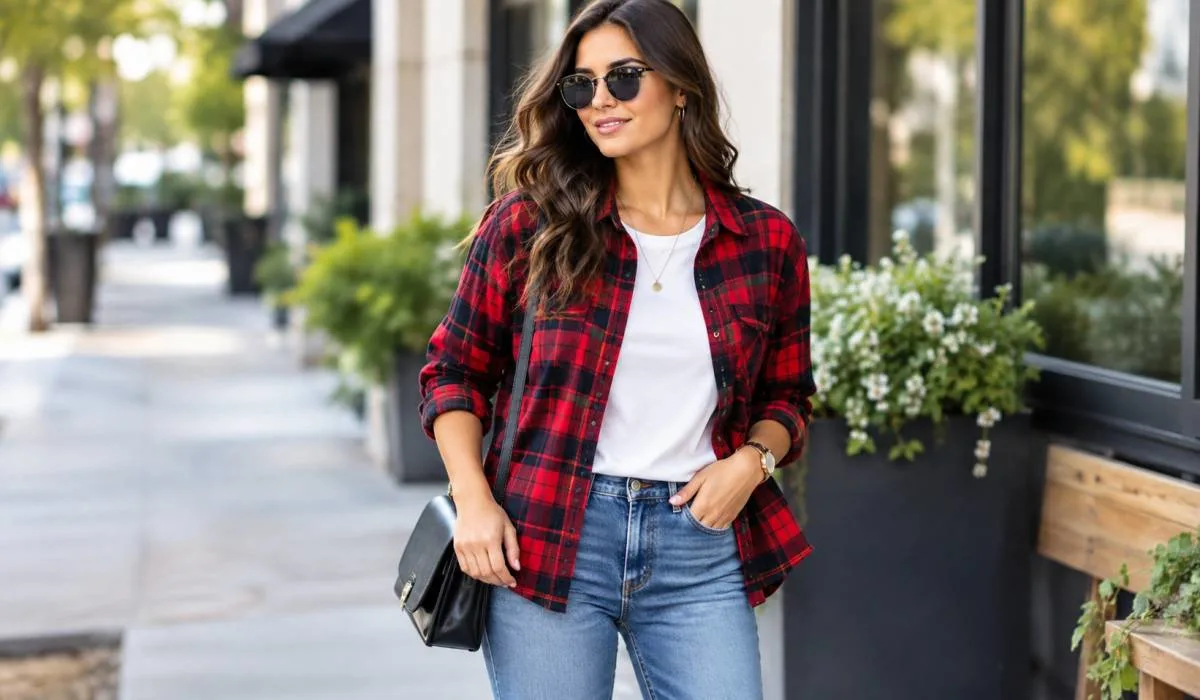 Plaid Shirt Outfit Ideas for Women: Casual, Chic and Winter Looks